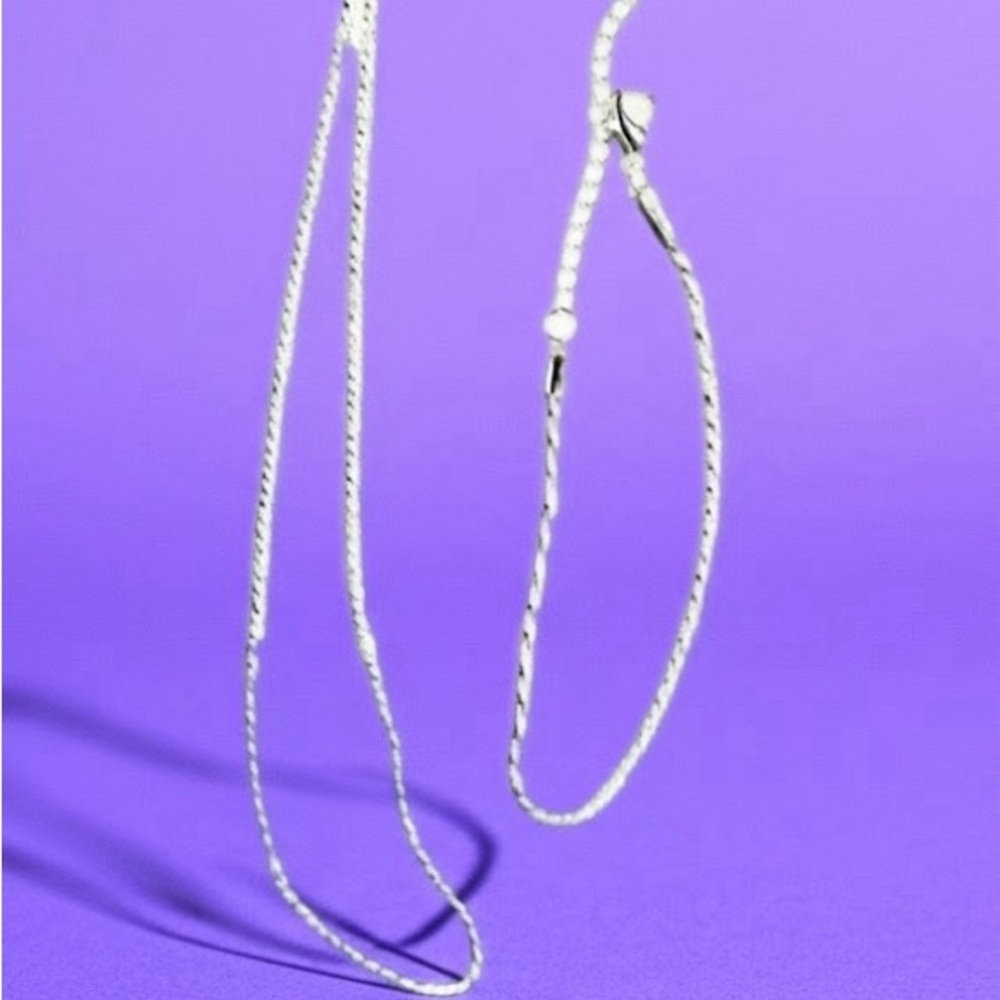 Delicate Silver Chain Necklace and bracelet 925 marked